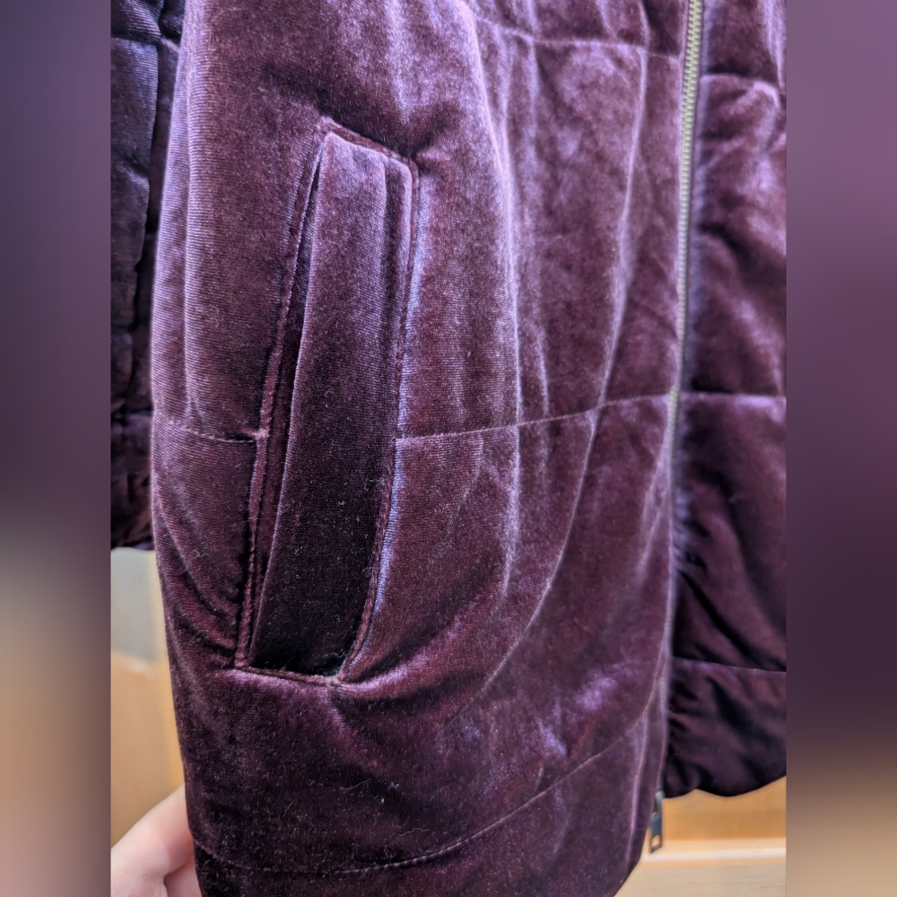 Who What Wear Plum Teddy Jacket - Picture 5 of 9